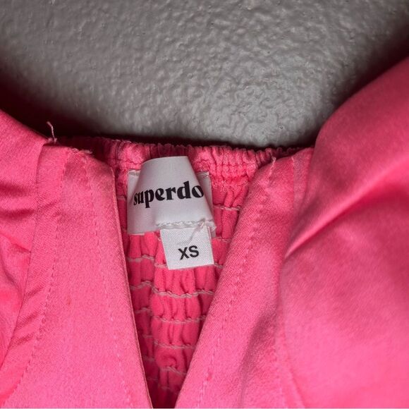 Revolve Superdown Coralia neon hot pink bustier top women’s size XS - Picture 7 of 7